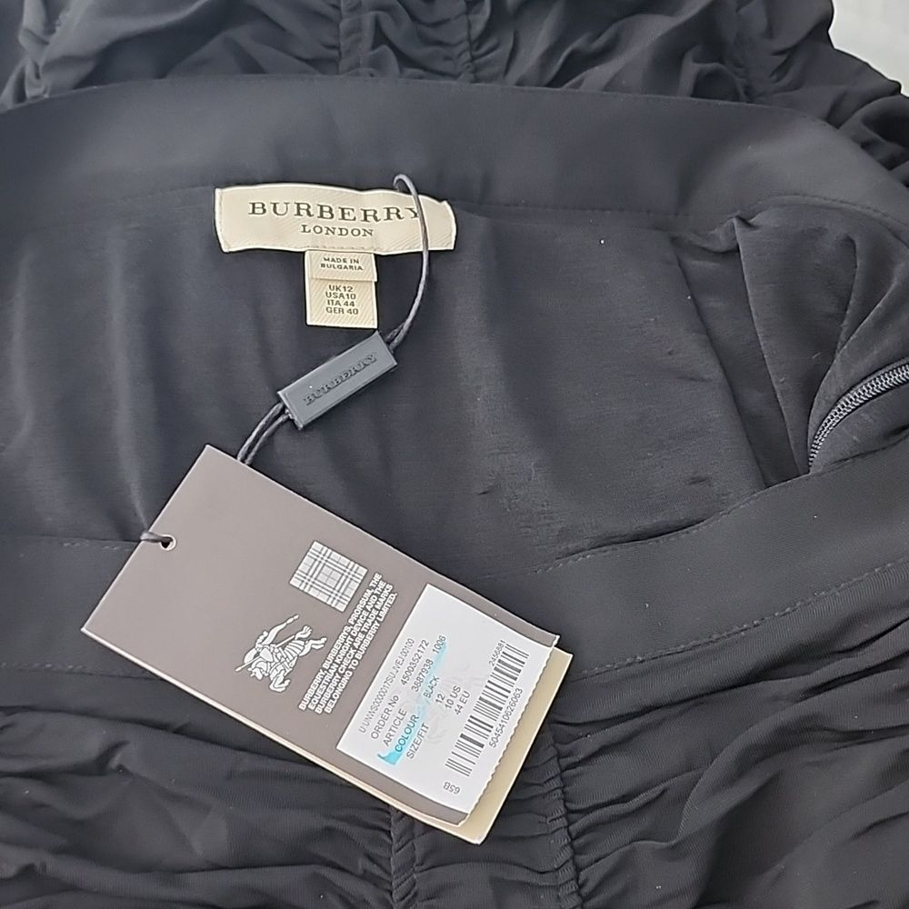 Burberry Black Ruched Midi Skirt - Picture 12 of 12
